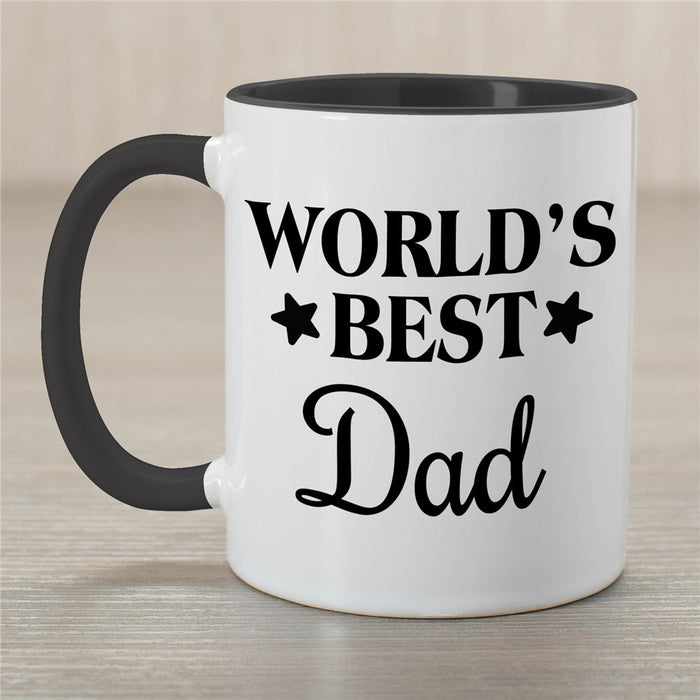World's Best Coffee Mug with Stars - Personalized Award Design Mug - Way Up Gifts