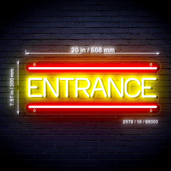 Entrance Ultra-Bright LED Sign with Remote (Neon-Style, LED Technology) - Way Up Gifts