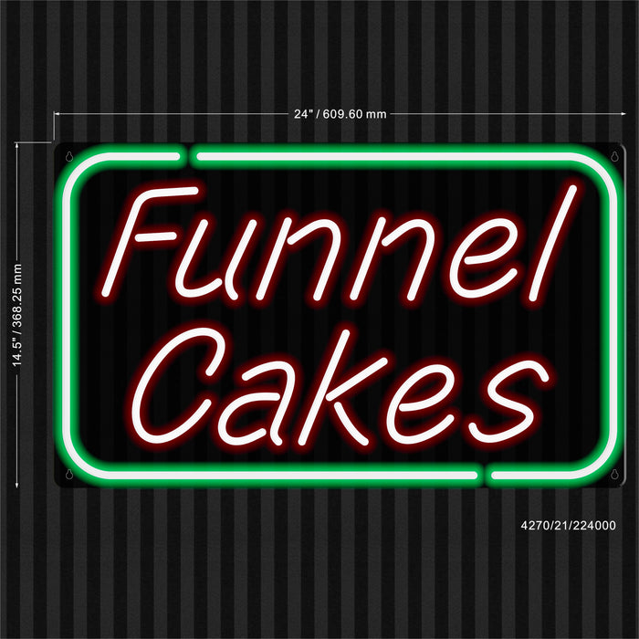 Funnel Cakes Ultra-Bright LED Sign with Remote (Neon-Style, LED Technology) - Way Up Gifts