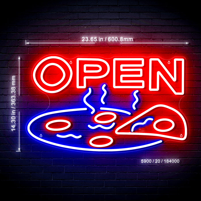 Pizza Open Ultra-Bright LED Sign with Remote (Neon-Style, LED Technology) - Way Up Gifts