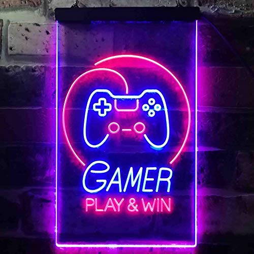 Winup Neon Sign Led Game Player Neon Light Wall Decorations, Game  Controller Light Decorations, Neon Decorations, Bedroom Decorations,  Personalized Aesthetic Bar Lights, Neon Night Lights, Game Room Lighting,  Living Room Decorations, Illuminating