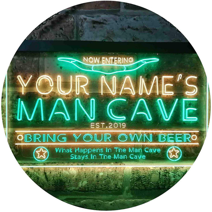 Custom Western Theme Man Cave LED Neon Light Sign - Way Up Gifts