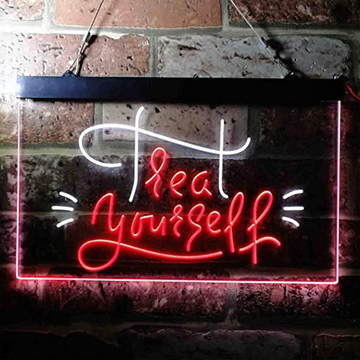 Treat Yourself Girl Bedroom Decoration LED Neon Light Sign - Way Up Gifts