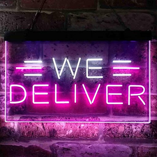 Restaurant Food Delivery We Deliver LED Neon Light Sign - Way Up Gifts