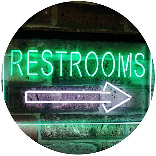 Right Restroom Arrow LED Neon Light Sign - Way Up Gifts