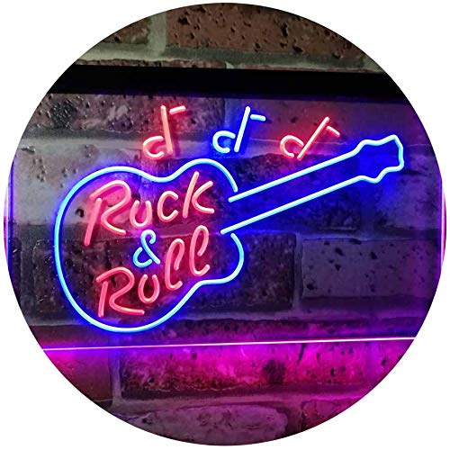 Guitar Music Rock & Roll LED Neon Light Sign - Way Up Gifts