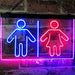 Restrooms LED Neon Light Sign - Way Up Gifts