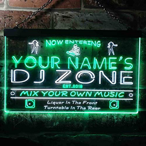 Buy Custom Music DJ Zone DJ Gift LED Neon Light Sign