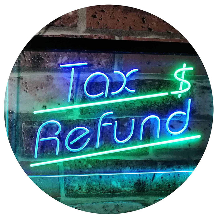 Income Tax Refund LED Neon Light Sign - Way Up Gifts