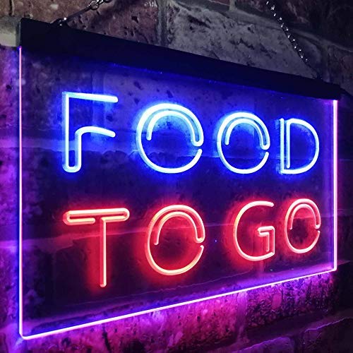 Carry Out Take Away Food to Go LED Neon Light Sign - Way Up Gifts