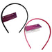 1 Count Thin Glitter Head Band in Pink and Silver Assorted Colors (Bulk Qty of 20) - Way Up Gifts