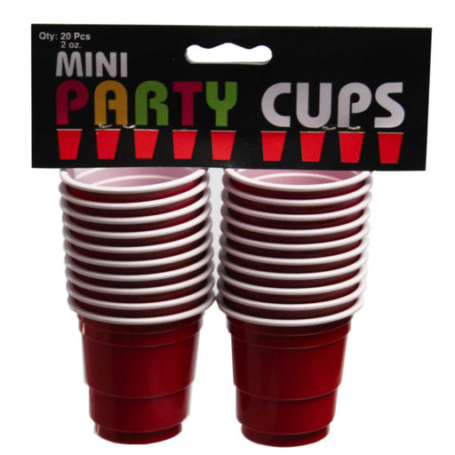 20 Pack Red Party Cup Shot Glass Set (Bulk Qty of 24) - Way Up Gifts