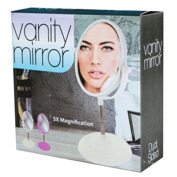 Dual-Sided 5X Magnifying Vanity Mirror (Bulk Qty of 4) - Way Up Gifts
