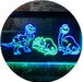 Dinosaur T Rex Triceratops Night Light Kids Bedroom Decor LED Neon Light Sign - Way Up Gifts