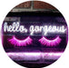 Eyelash Hello Gorgeous LED Neon Light Sign - Way Up Gifts