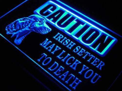 Caution Irish Setter LED Neon Light Sign - Way Up Gifts