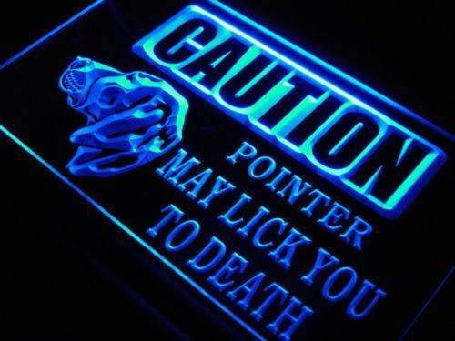 Caution Pointer Dog LED Neon Light Sign - Way Up Gifts