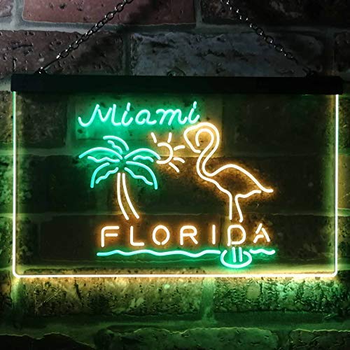 Miami Florida Flamingo LED Neon Light Sign - Way Up Gifts