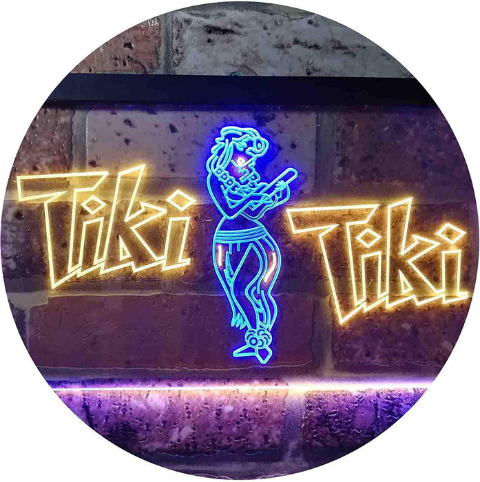 Hula Dancer Tiki Tiki Bar LED Neon Light Sign - Way Up Gifts