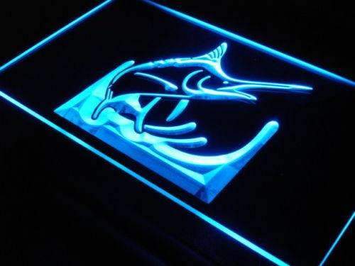 Deep Sea Blue Marlin LED Neon Light Sign - Way Up Gifts