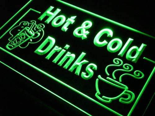 Hot and Cold Drinks LED Neon Light Sign - Way Up Gifts