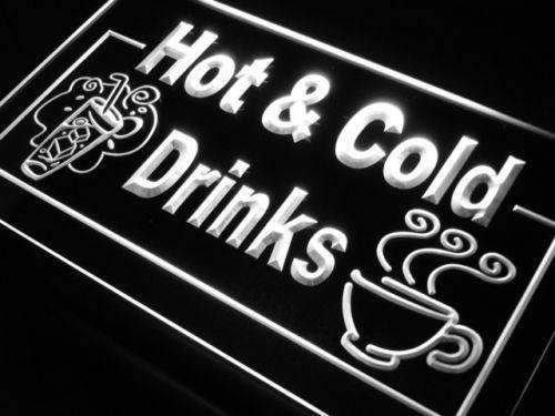 Hot and Cold Drinks LED Neon Light Sign - Way Up Gifts