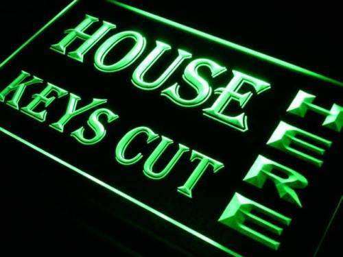 House Keys Key Cutting LED Neon Light Sign - Way Up Gifts