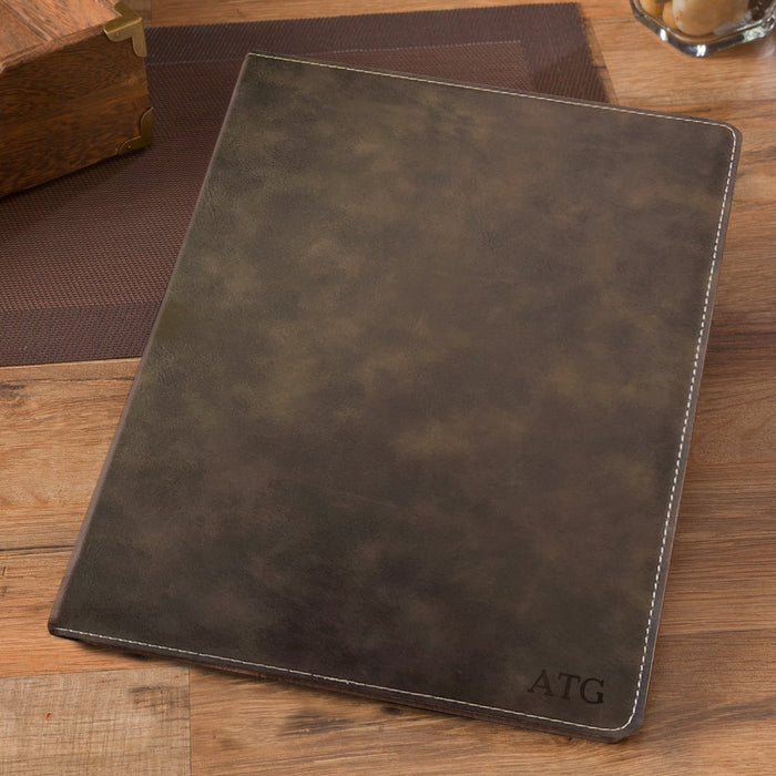 Personalized Rustic Business Portfolio with Notepad - Way Up Gifts