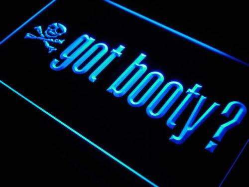 Pirate Skull Got Booty LED Neon Light Sign - Way Up Gifts