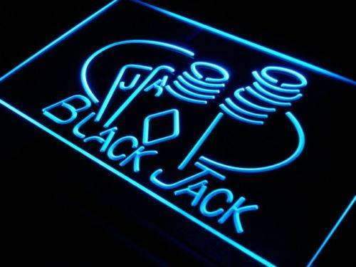Poker Black Jack LED Neon Light Sign - Way Up Gifts