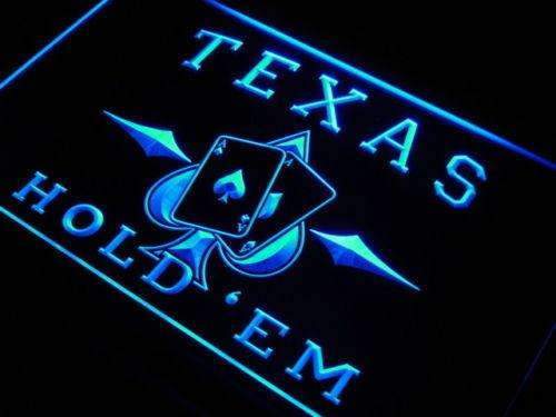 Poker Texas Hold Em LED Neon Light Sign - Way Up Gifts