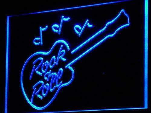 Rock and Roll Guitar LED Neon Light Sign - Way Up Gifts