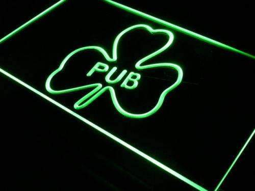 Shamrock Irish Pub LED Neon Light Sign - Way Up Gifts