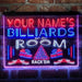 Personalized Billiards Room 3-Color LED Neon Light Sign - Way Up Gifts
