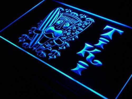 Surf Boards Tiki Mask LED Neon Light Sign - Way Up Gifts