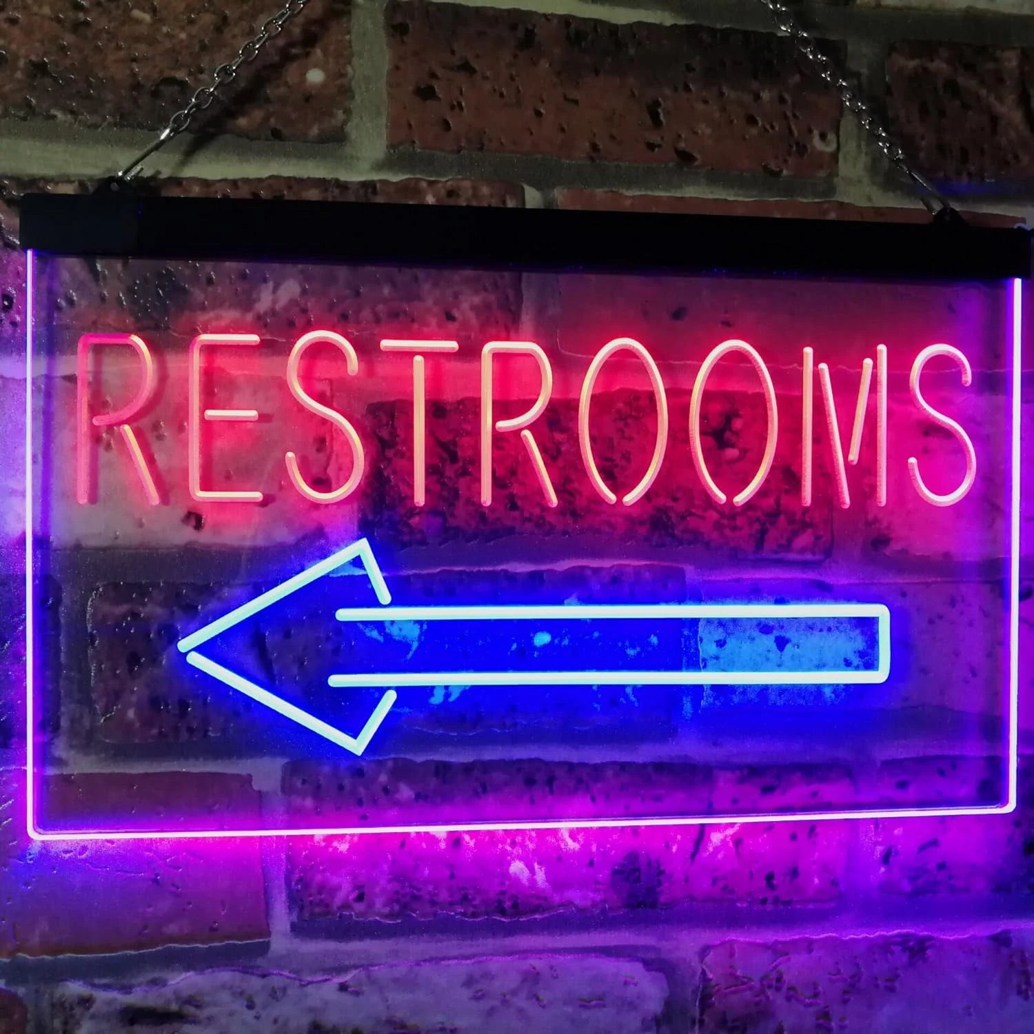 Restrooms LED Neon Light Signs