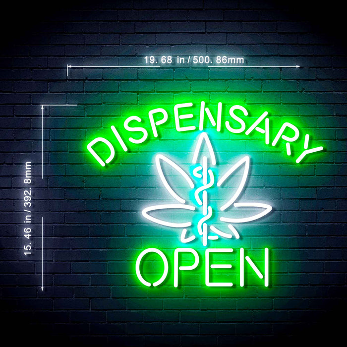 Open Medical Marijuana Dispensary Ultra-Bright LED Neon Sign - Way Up Gifts