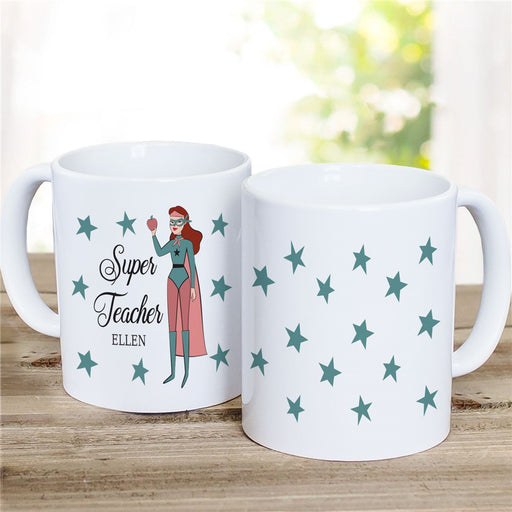 Super Teacher Coffee Mug - Personalized Teacher Gift - Way Up Gifts