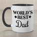 World's Best Coffee Mug with Stars - Personalized Award Design Mug - Way Up Gifts
