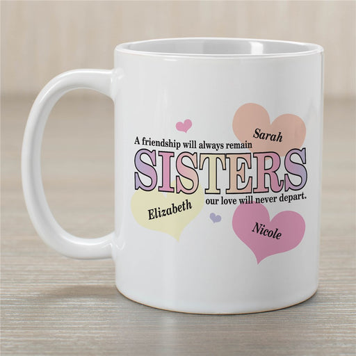 Sisters Friendship Coffee Mug - Custom Mug for Sister Bond - Way Up Gifts