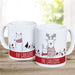 Simple Red & Black Christmas Mug - Personalized Holiday Coffee Mug - Way Up Gifts