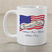 American Pride Ceramic Personalized Coffee Mug - Patriotic Custom USA Coffee Mug - Way Up Gifts