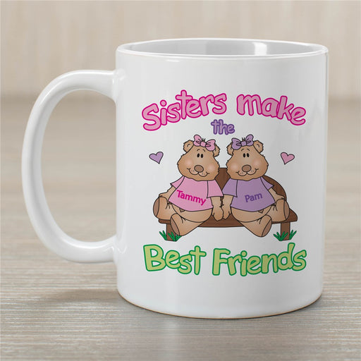 Sisters and Best Friends Coffee Mug - Personalized Sister Gift - Way Up Gifts