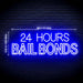 24 Hours Bail Bonds Ultra-Bright LED Neon Sign - Way Up Gifts