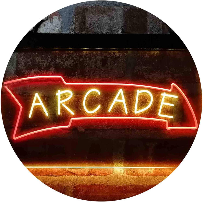 Game Room Arcade Down Arrow LED Neon Light Sign - Way Up Gifts