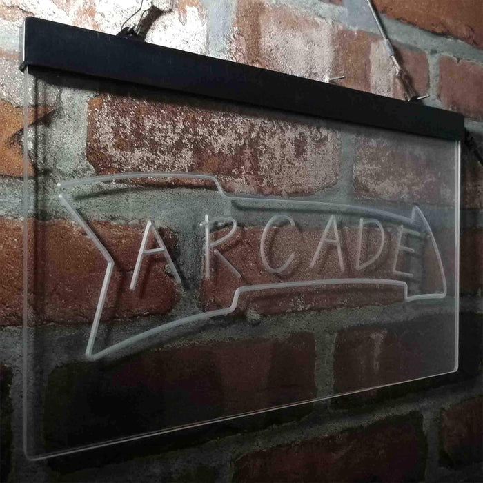 Game Room Arcade Down Arrow LED Neon Light Sign - Way Up Gifts