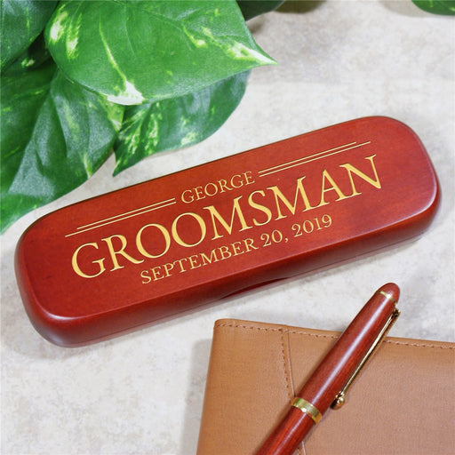 Personalized Pen Gift Set - Engraved Groomsmen Keepsake - Way Up Gifts