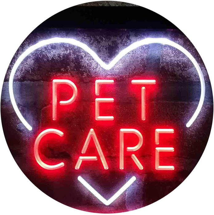 Pet Care Vet Grooming Heart LED Neon Light Sign - Way Up Gifts