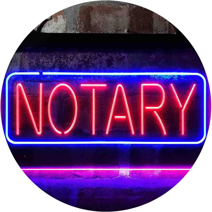 Notary LED Neon Light Sign - Way Up Gifts