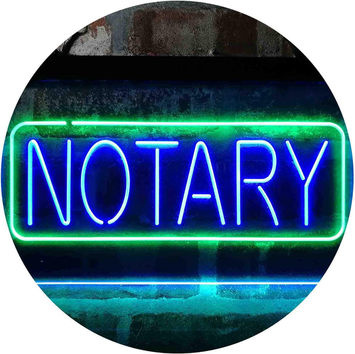 Notary LED Neon Light Sign - Way Up Gifts